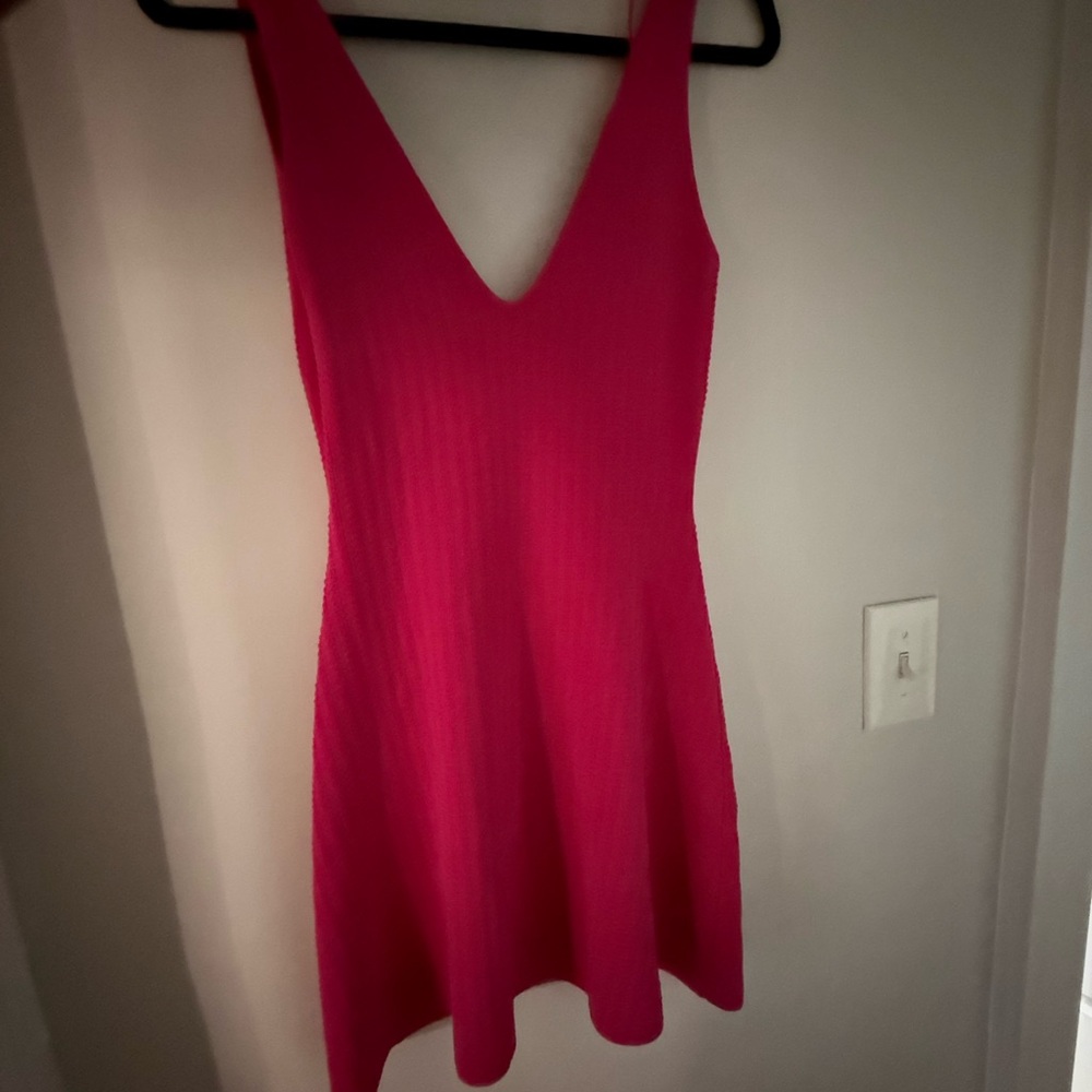Vibrant Pink Sleeveless Dress
